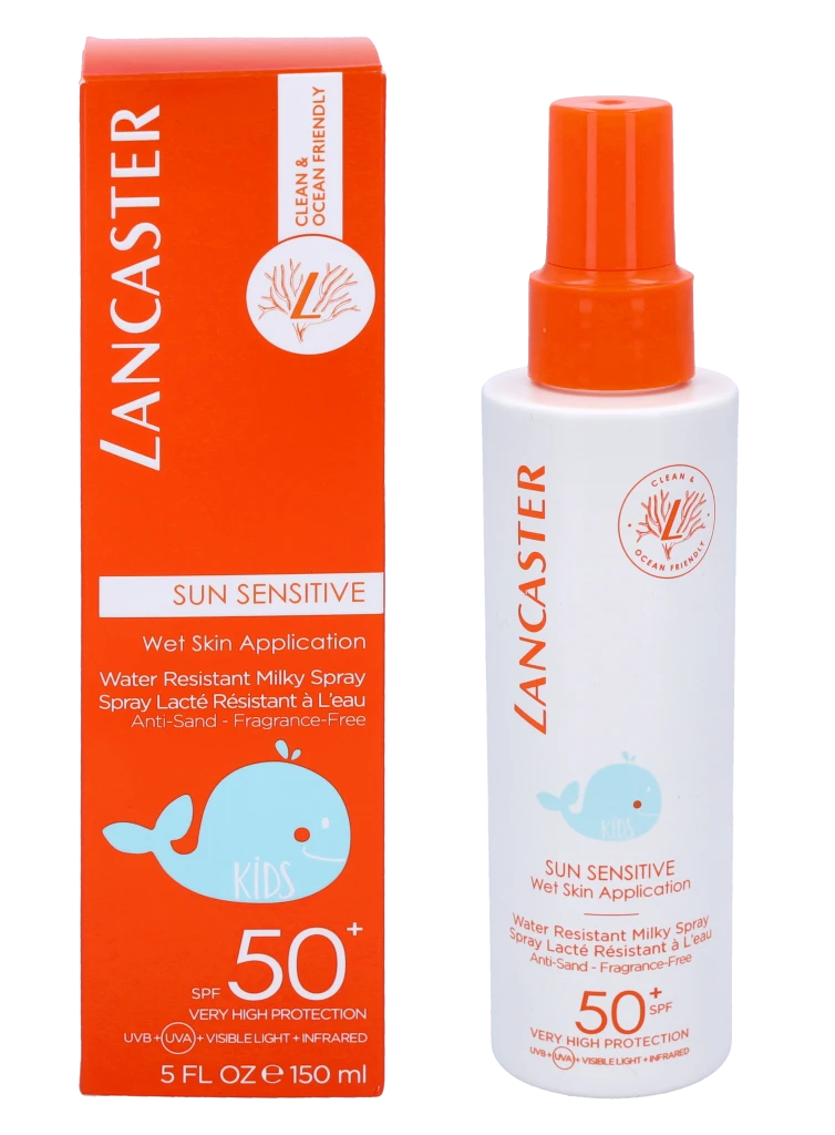 Apsauginis kremas nuo saulės vaikams Lancaster Sun Sensitive Wet Skin Kids" Spf50 150ml