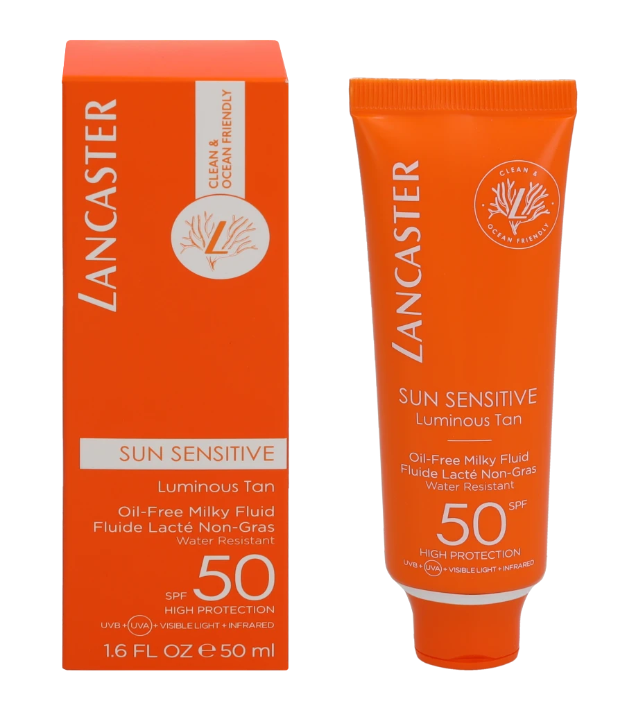 "Lancaster Sun Sensitive Luminous Tan pienelis be aliejaus Spf50 50ml