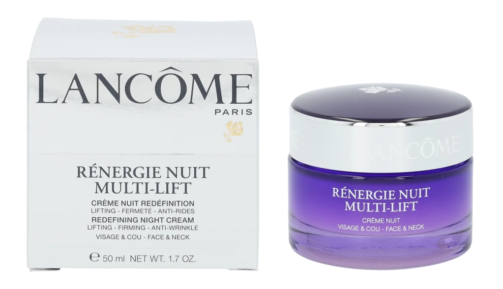 Lancome Renergie Nuit Multi-Lift Redefining Night Kreminis stangrinamasis naktinis veido kremas, 50 ml