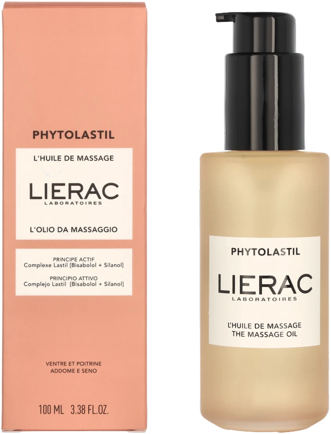 Lierac Phytolastil Massage Aliejus masažo aliejus nuo strijų, 100 ml