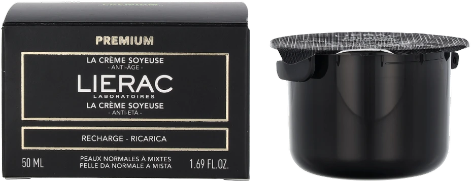 Lierac Premium La Creme Soyeuse The Silky Kreminis Refill veido kremo papildymas, 50 ml