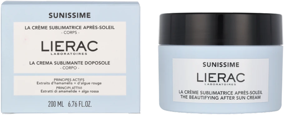 Lierac Sunissime Sublimating Aftersun Body Kreminis kūno kremas po deginimosi, 200 ml