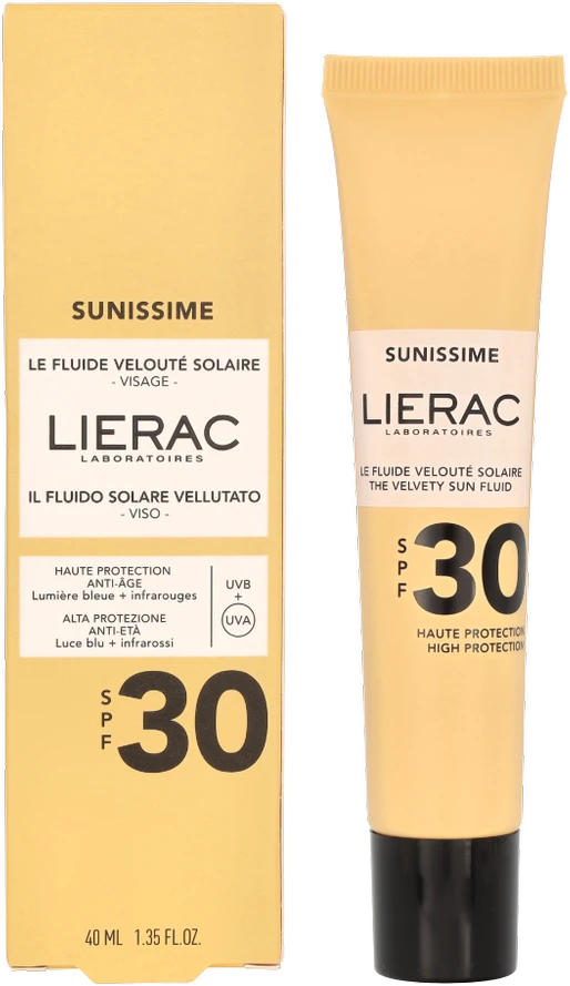 Lierac Sunissime Solar Fluid SPF 30 apsauginis fluidas nuo saulės, 40 ml
