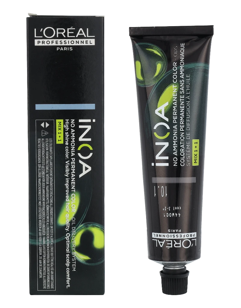Plaukų dažai L‘oreal Professionnel iNOA No Ammonia Permanent Color 60g - 10.1