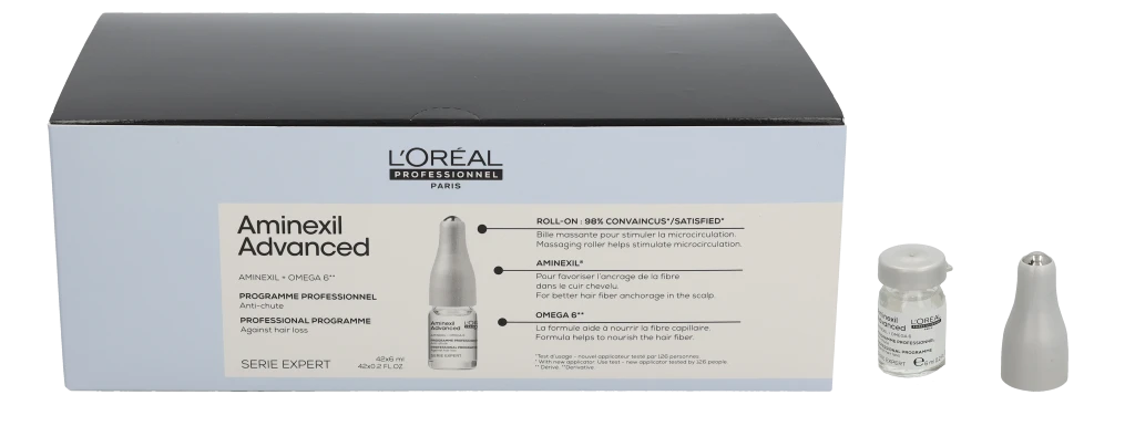 Ampulė nuo plaukų slinkimo L‘oreal Professionnel Aminexil Advanced 42x6ml
