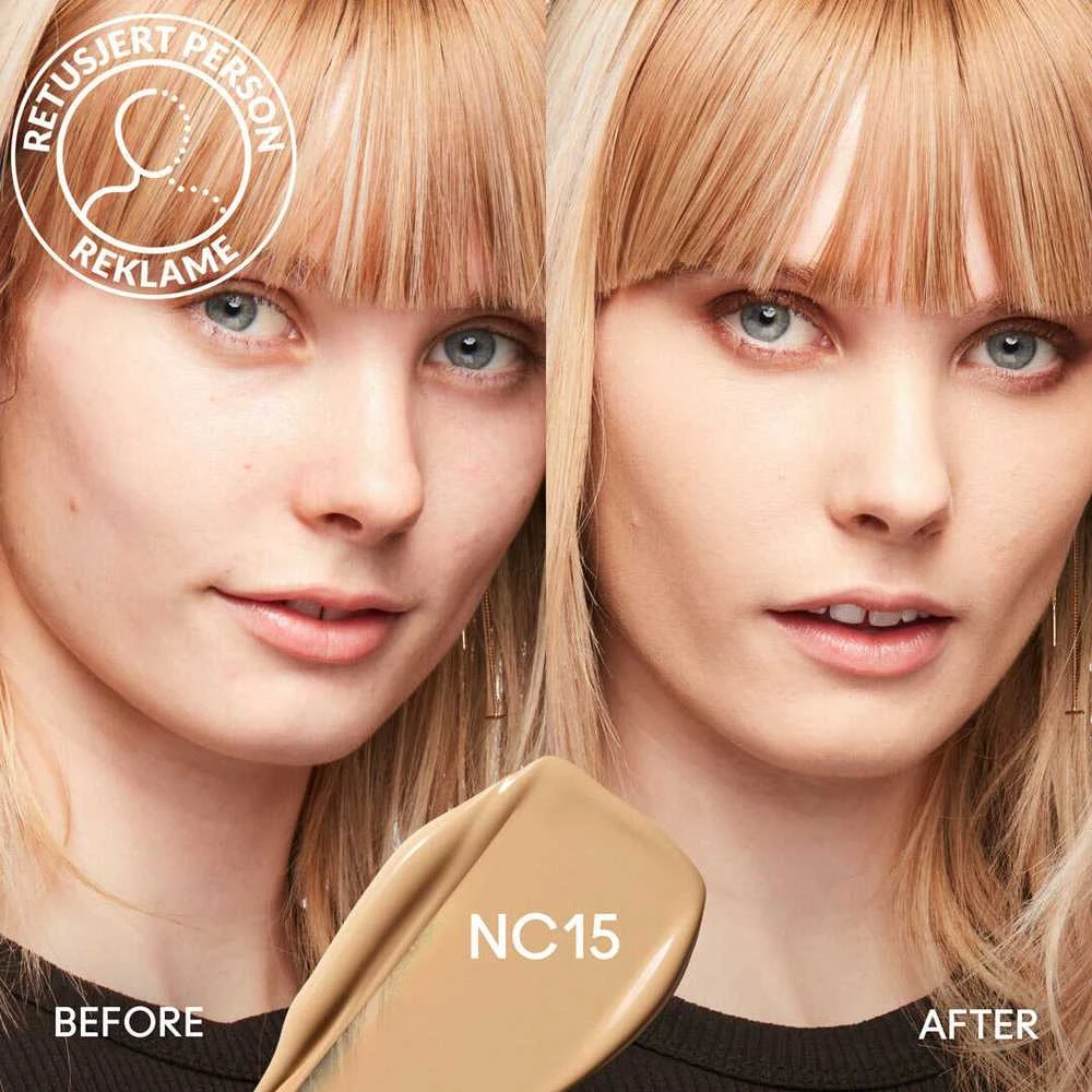 Matinis makiažo pagrindas MAC Studio Fix Fluid SPF 15 24HR Matte Foundation + Oil Control, spalva: NC15, 30 ml