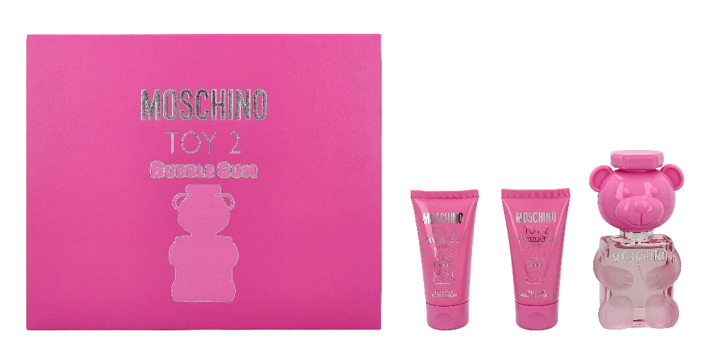 Dovanų rinkinys moterims Moschino Toy 2 Bubble Gum (EDT, 50 ml + dušo želė, 50 ml + kūno losjonas, 50 ml)