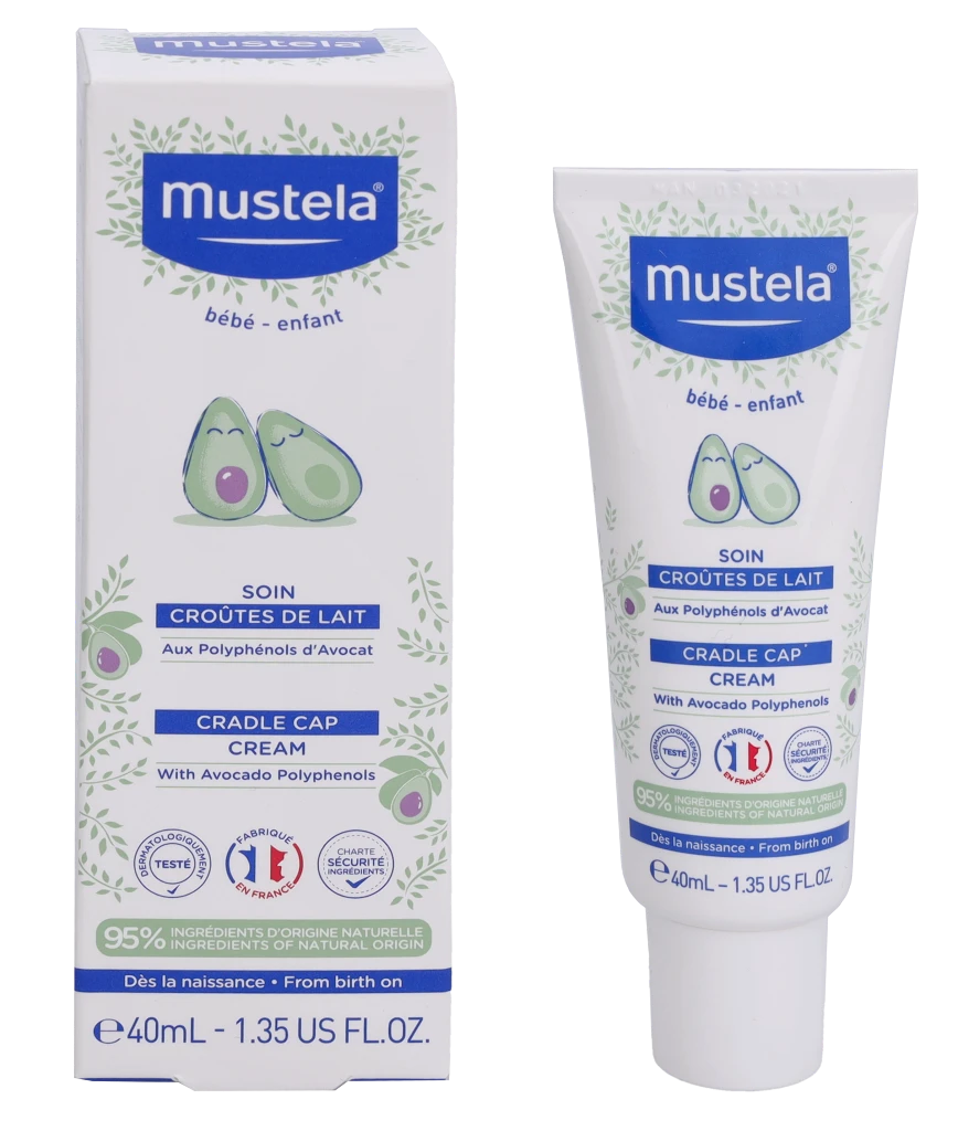 "Mustela Cradle Cap Care" Kūdikių kremas 40ml