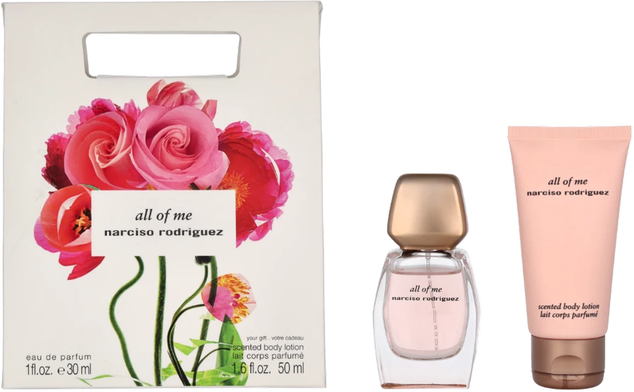 Narciso Rodriguez All Of Me rinkinys moterims (EDP, 30 ml + kūno losjonas, 50 ml)