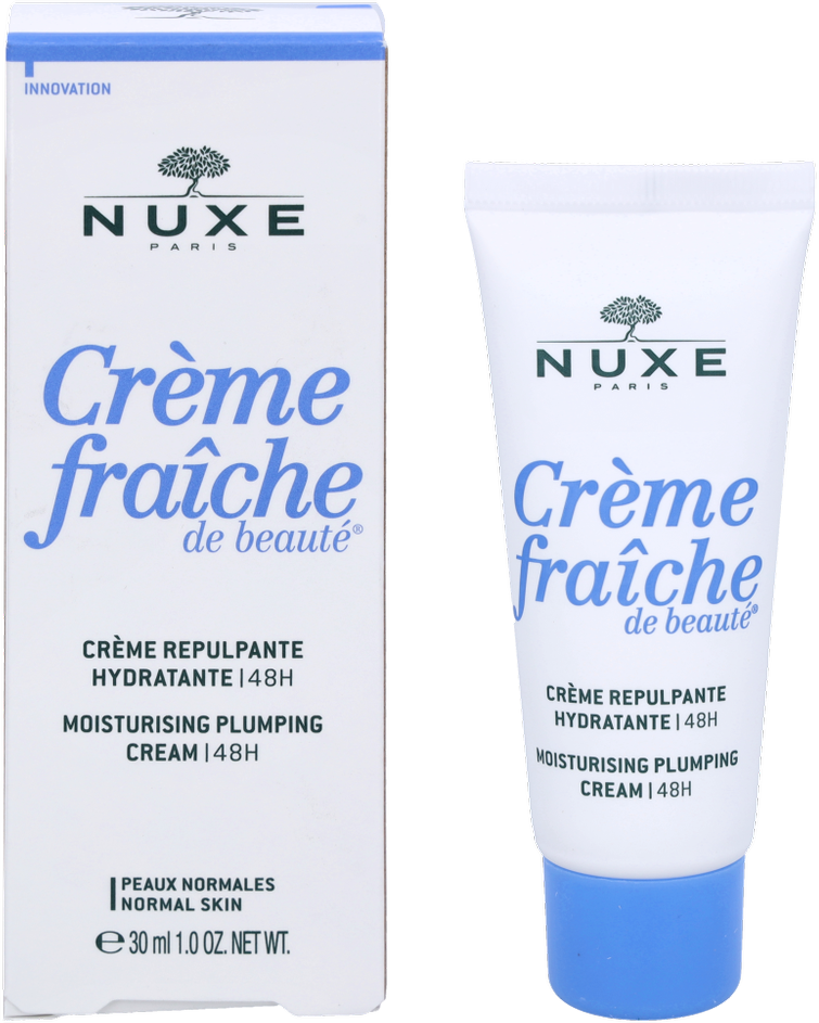 NUXE 48 val. drėkinantis kremas normaliai odai „Crème Fraîche® de Beauté 48H Moisturizing Plumping cream for normal skin“, 30 ml