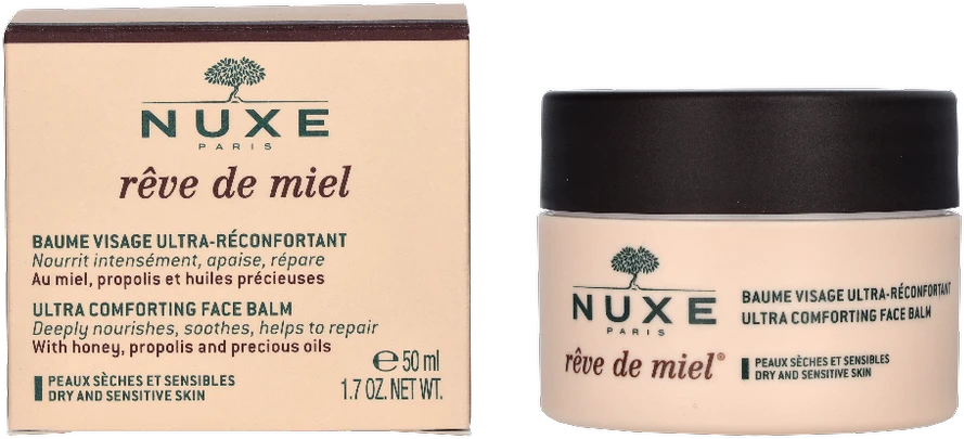 Nuxe Komforto suteikiantis veido kremas dienai ir nakčiai „Rêve de Miel® Ultra comforting face cream - DAY & NIGHT“, 50 ml