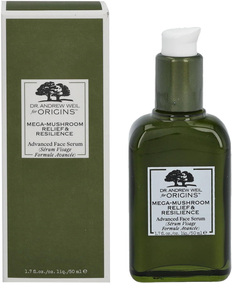 Origins Dr. Andrew Weil for Origins Mega-Mushroom Relief & Resilience Advanced Face Serum drėkinamasis ir maitinamasis serumas, 50 ml
