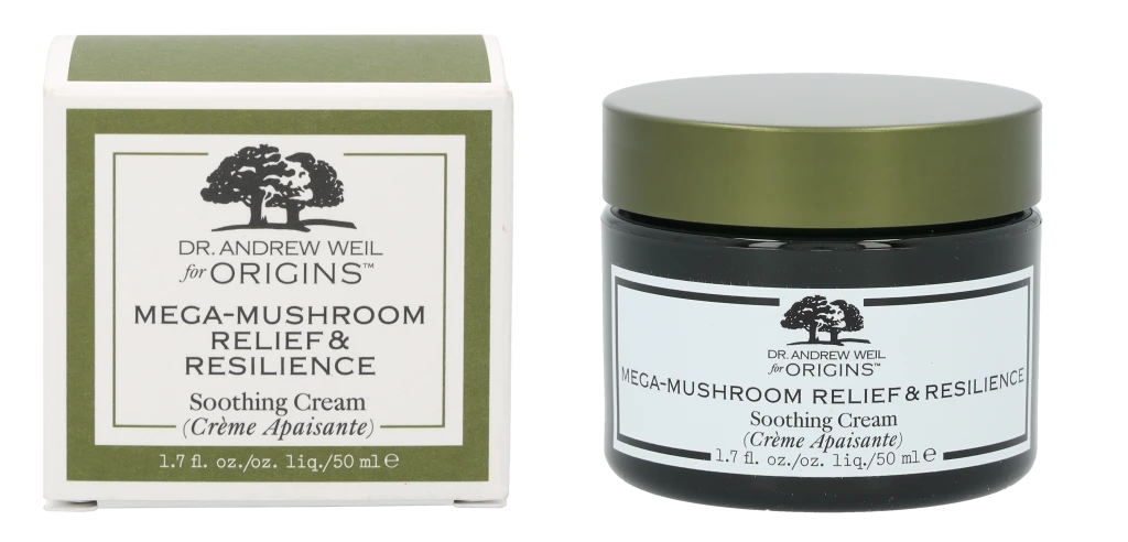 Origins Dr. Andrew Weil for Origins Mega-Mushroom Relief & Resilience Soothing Kreminis raminamasis ir drėkinamasis kremas, 50 ml