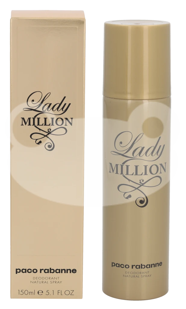 Paco Rabanne Lady Million dezodorantas su savo pakuote