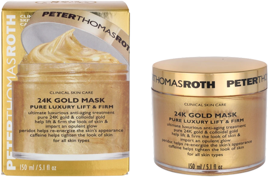 Peter Thomas Roth 24 karatų aukso gryno pakėlimo ir stangrinimo kreminė veido kaukė, 150 ml