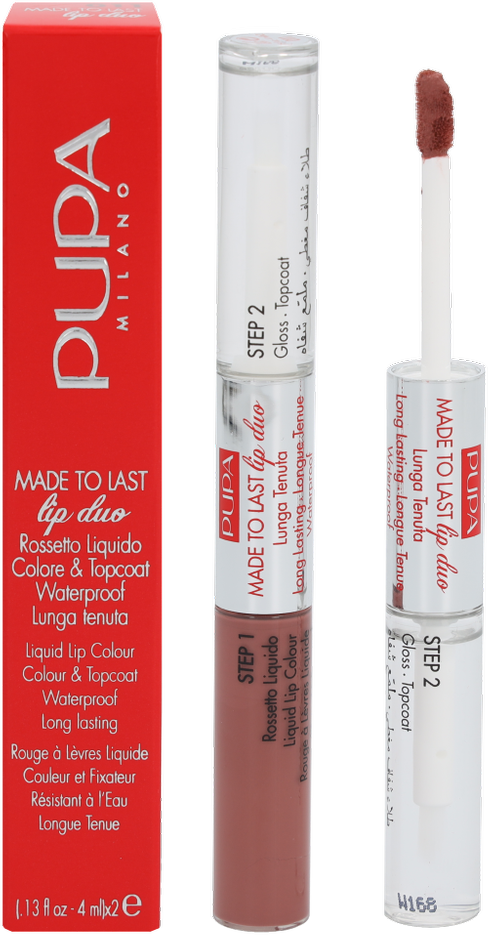 PUPA Milano Made To Last Lip Duo Lūpų dažai, 4 ml, spalva - 011 Natural Brown