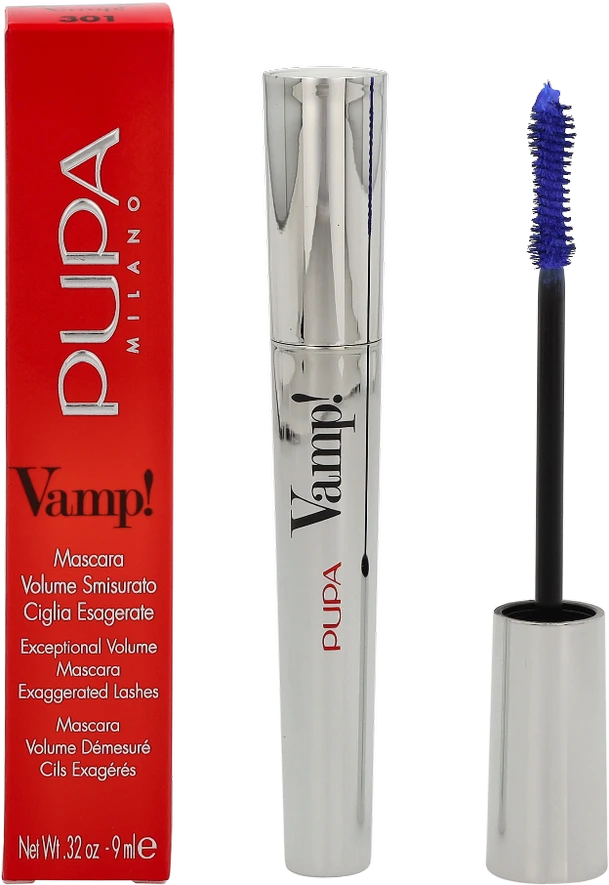 Pupa Milano Pupa Vamp! Blakstienų tušas #301 Electric Mėlyna, 9 ml