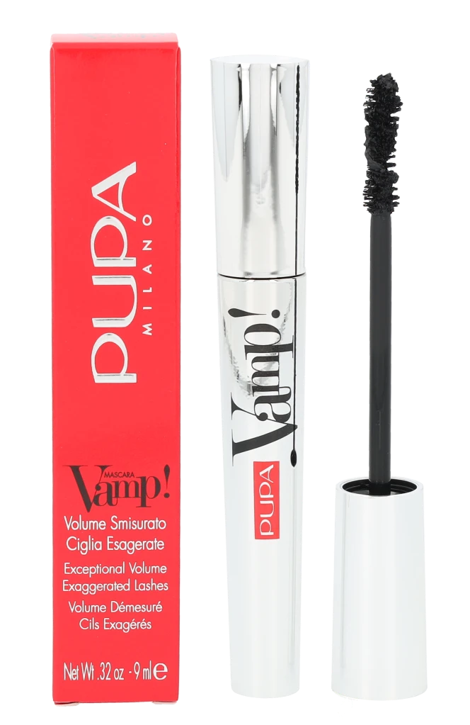 Pupa Vamp! Blakstienų tušas tankinamasis blakstienų tušas, atspalvis: 100-Extra Juodas, 9 ml