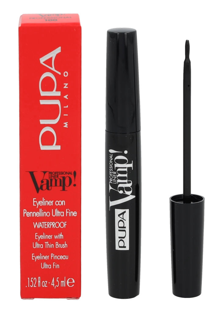 Pupa Vamp! Paraben-Free Atsparus vandeniui Kohl Akių apvadas 100 Juodas 0.32 g