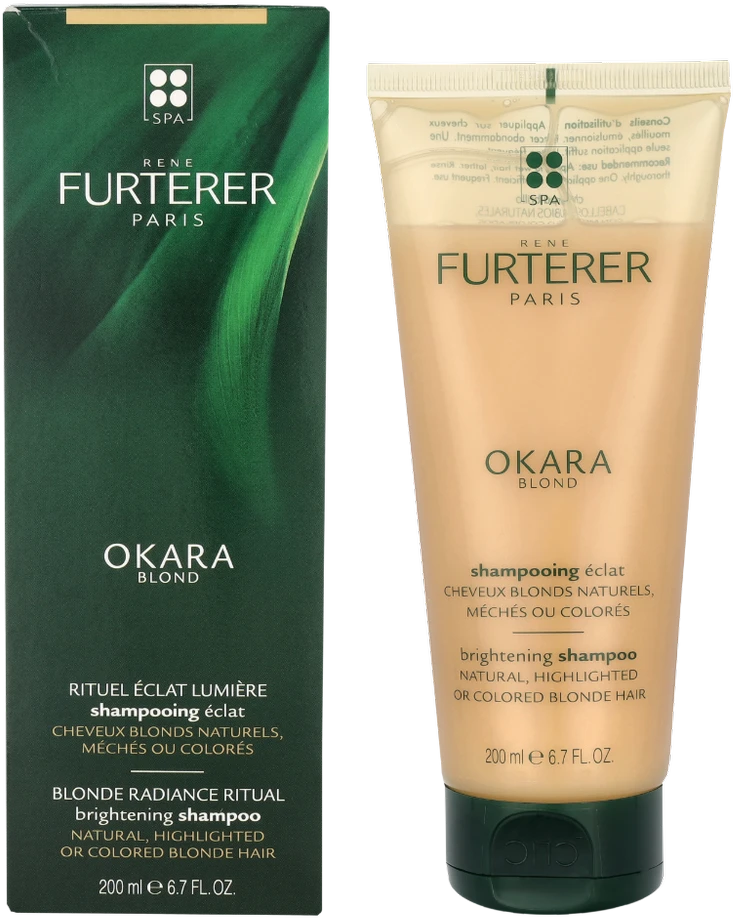 RENE FURTERER ryškinamasis šviesių plaukų šampūnas OKARA BLOND, 200 ml
