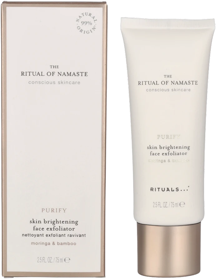 Rituals The Ritual Namaste Skin Brightening Face Exfoliator veido šveitiklis, 75 ml