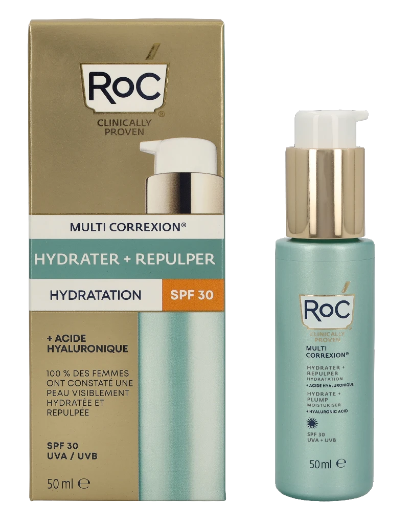 ROC Multi Correxion Hydrate & Plump Daily Moisturiser SPF 30 drėkinantis ir putlinantis veido kremas, 50 ml