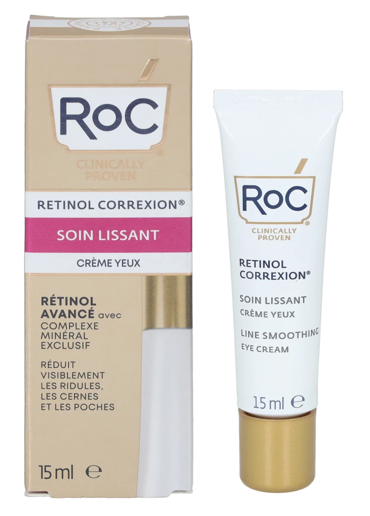 ROC Retinol Correxion Line Smoothing Paakių kremas paakių kremas, 15 ml