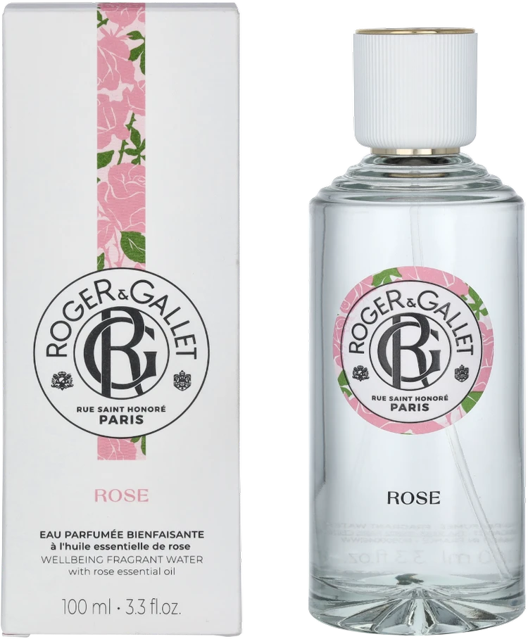 kvepalai Roger-Gallet Rose Rose Rose Eau Fraîche Parfumée Bienfaisante Vaporiser 100ml