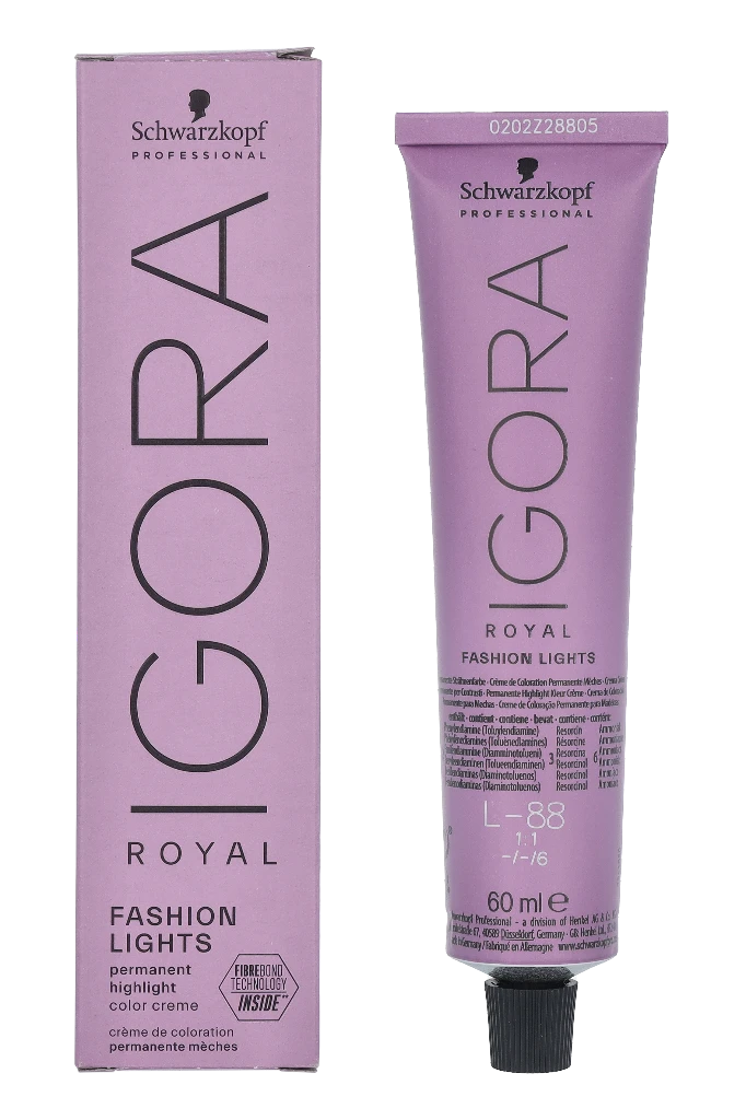 plaukų dažai Schwarzkopf Igora Royal Fashion Lights L-88 Intensyvi raudona 60ml