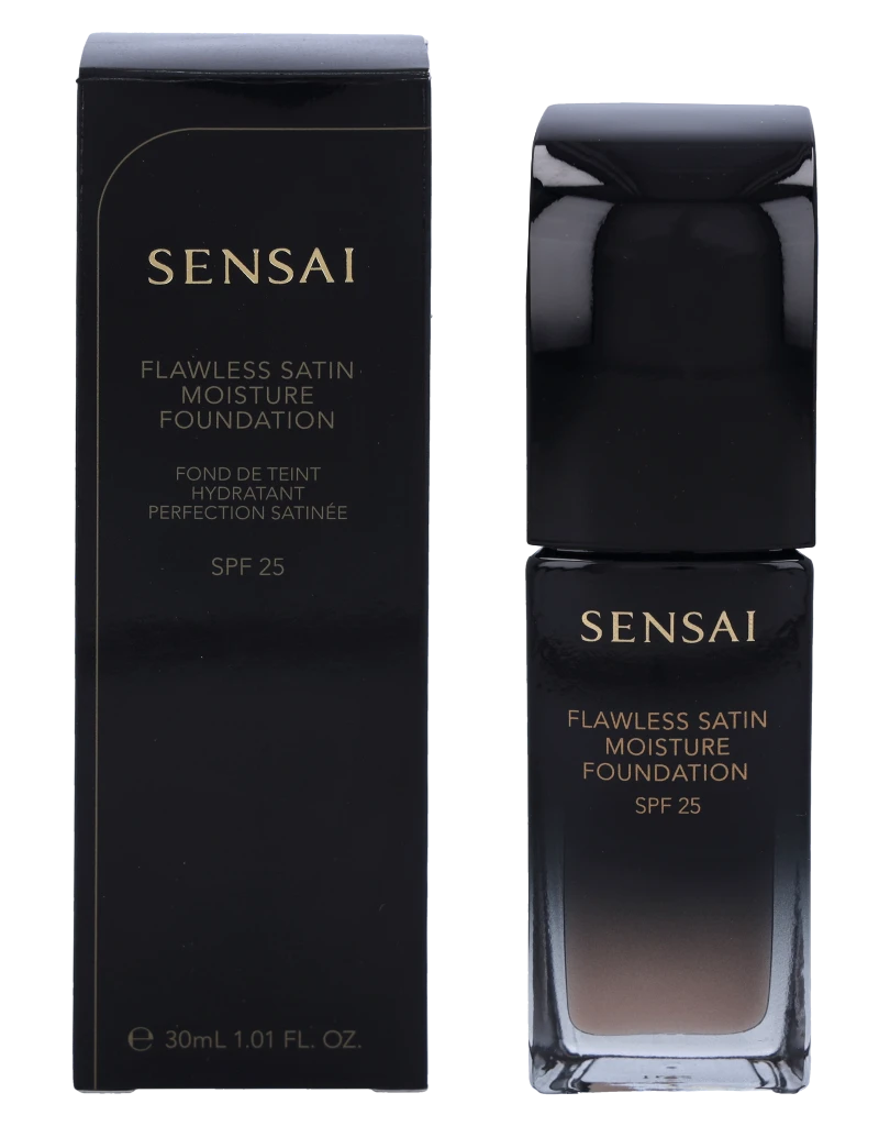 Skystas makiažo pagrindas Sensai Flawless Satin Foundation Spf20 102-Ivory rusvai gelsvas 30ml