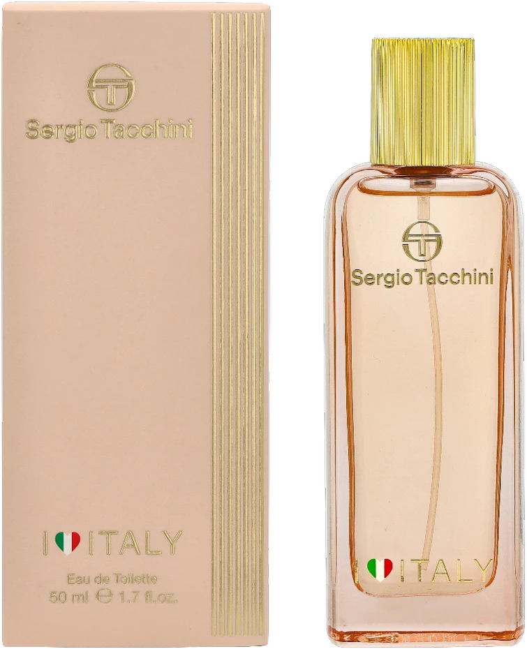 Sergio Tacchini I Love Italy For Women EDT tualetinis vanduo, 50 ml