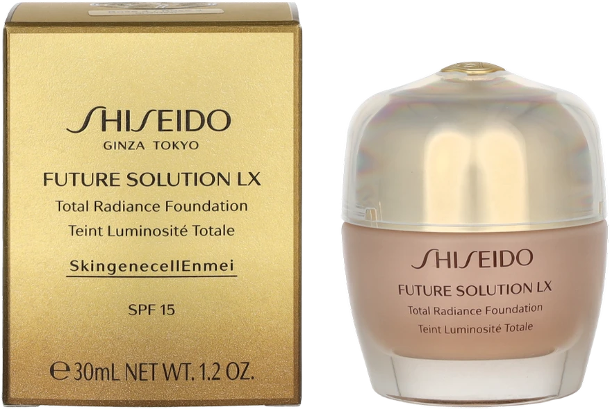 „Shiseido Future Solution LX Radiance“ skystas makiažo pagrindas, SPF 15, 30 ml