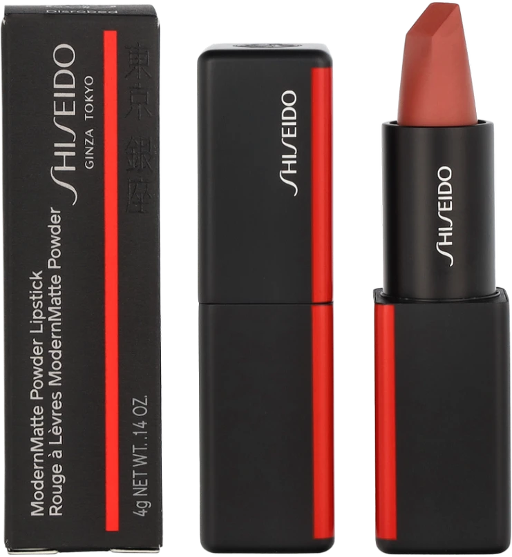 Shiseido ModernMatte Powder matiniai lūpų dažai, 4g, Spalva: 506 Disrobed
