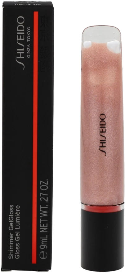 Shiseido Shimmer GelGloss lūpų blizgesys, 9 ml, Spalva: 02 Toki Nude