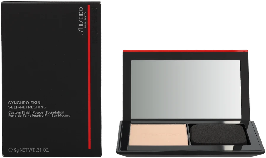 „Shiseido Synchro Skin“ savaime gaivinantis „Custom Finish“ pudra pagrindas 110 Alabaster