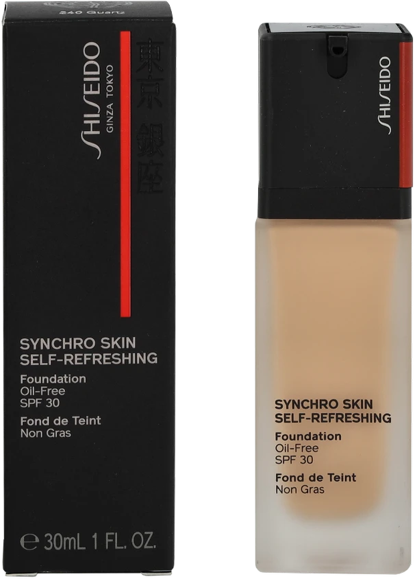 Shiseido Synchro Skin Savaime gaivinantis pagrindas Spf30 240 Quartz, 30 ml