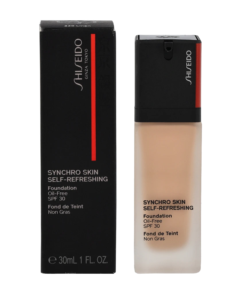 Shiseido Synchro Skin Savaime gaivinantis pagrindas Spf30 220 Linas, 30 ml