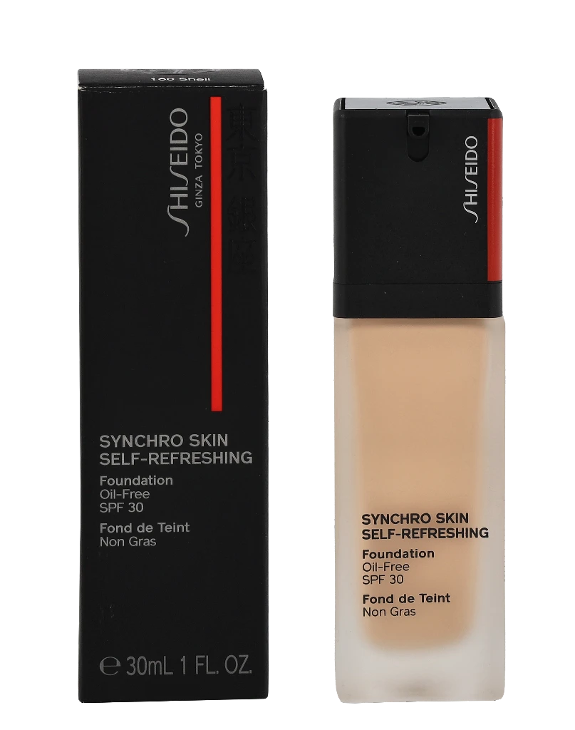 Shiseido Synchro Skin Savaime gaivinantis pagrindas Spf30 160 Shell, 30 ml