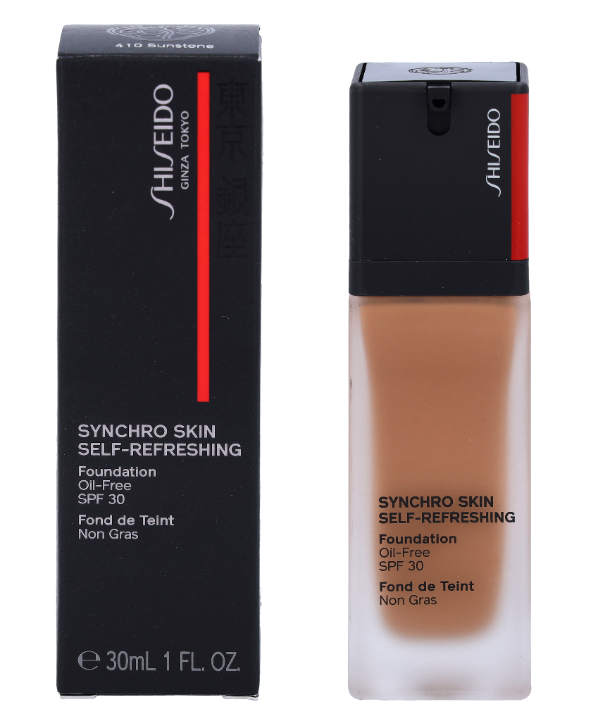 „Shiseido Synchro Skin“ gaivinamasis skystas makiažo pagrindas 410 SPF 30, 30 ml