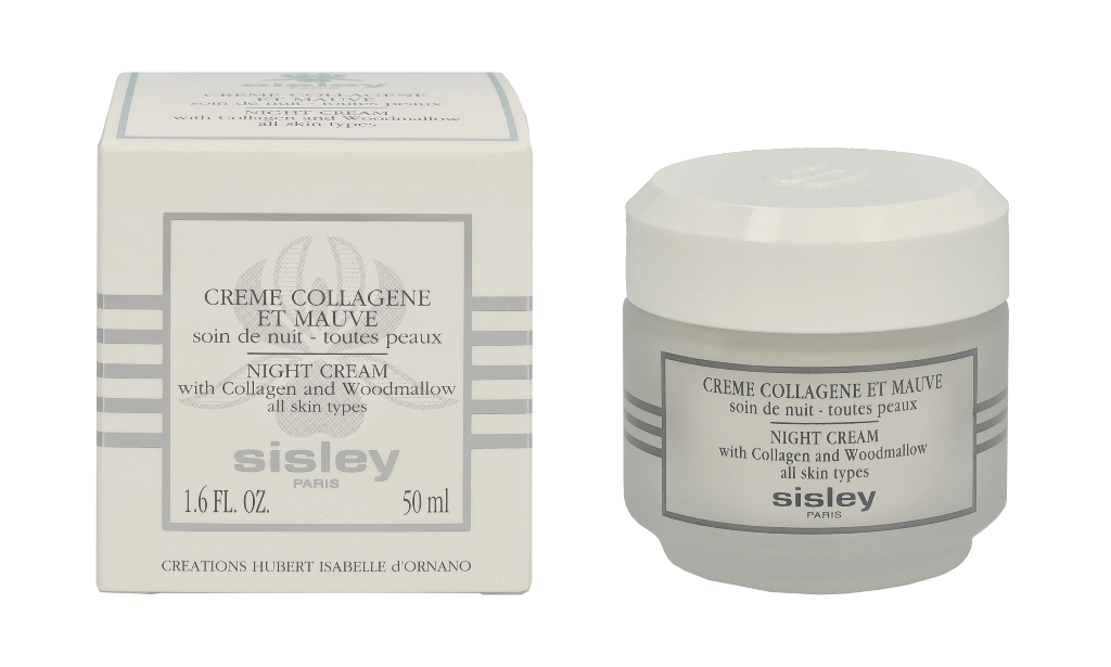 Sisley Night Kreminis with Collagen and Woodmallow veido kremas su kolagenu ir dedešvomis, 50 ml