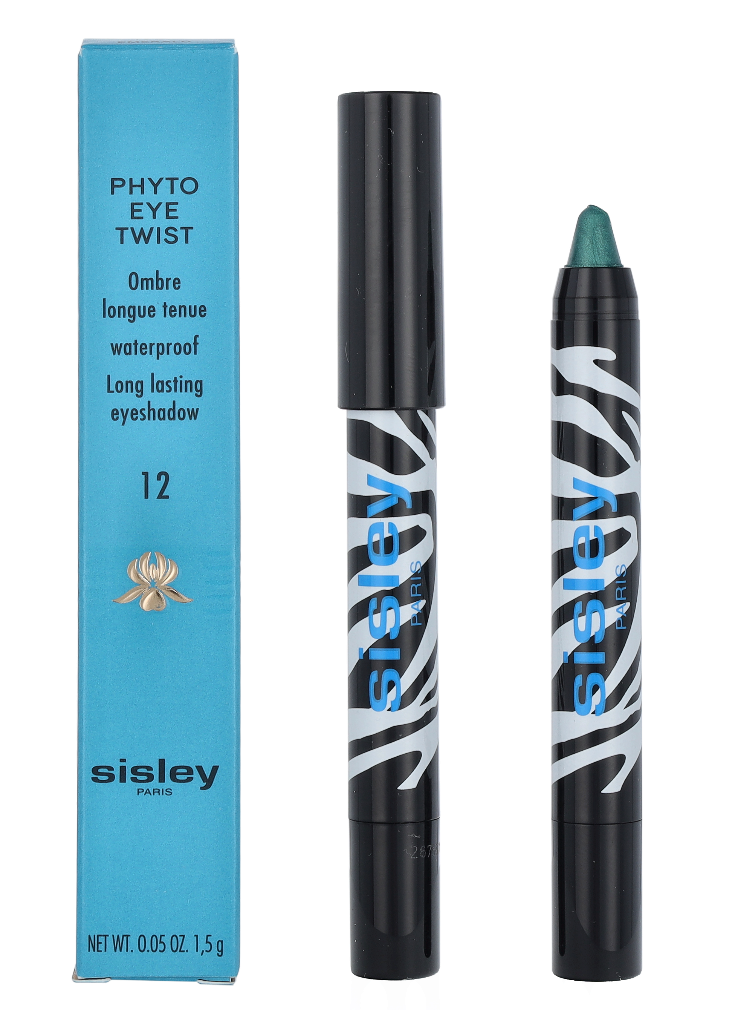 Sisley Phyto Eye Twist atsparūs vandeniui ilgai išsilaikantys akių šešėliai #12 Emerald, 1,5 g