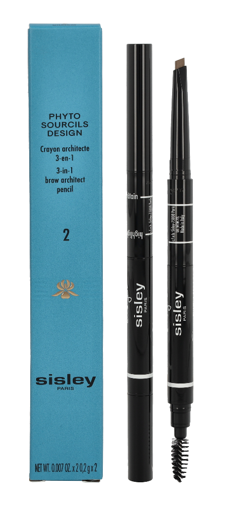 Sisley Phyto Sourcils Design 3-in-1 Brow Architect Pieštukas, 0,4 g