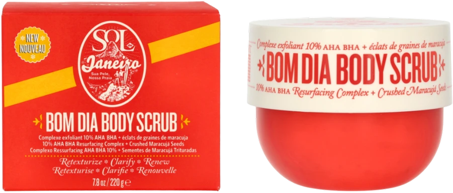 Sol De Janeiro Bom Dia Bright Body Scrub kūno šveitiklis, 220 ml