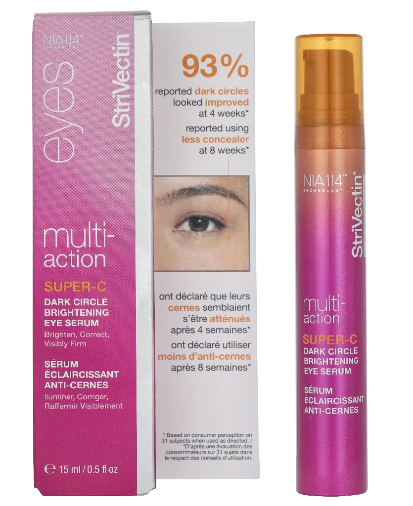 šviesinantis paakių serumas "Strivectin Multi-Action Super-C Dark Circle Brightening Eye Serum" 15ml