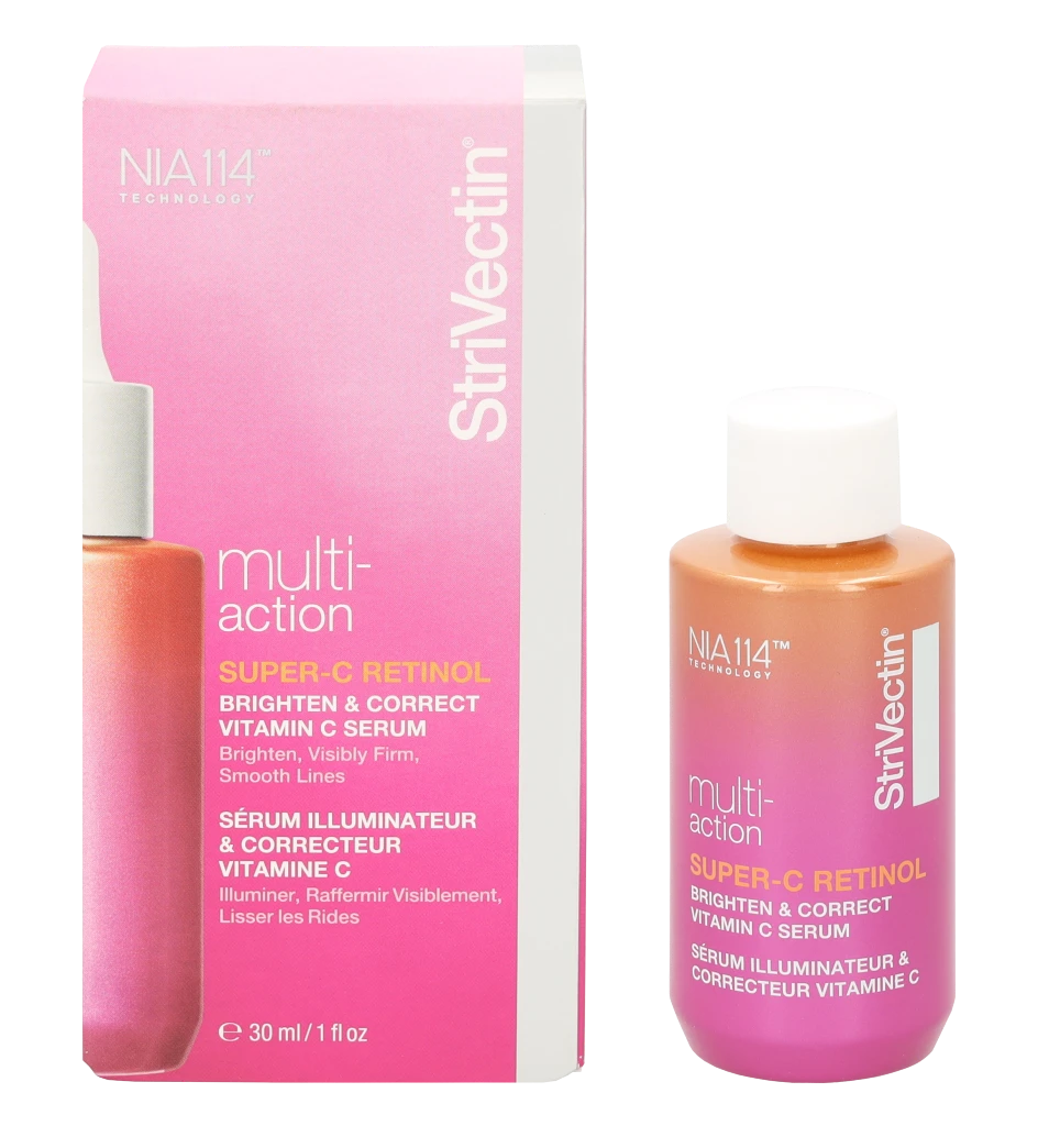 „Strivectin Multi-Action Super-C Retinol Brighten“ – teisingas vitamino C serumas, 30 ml.