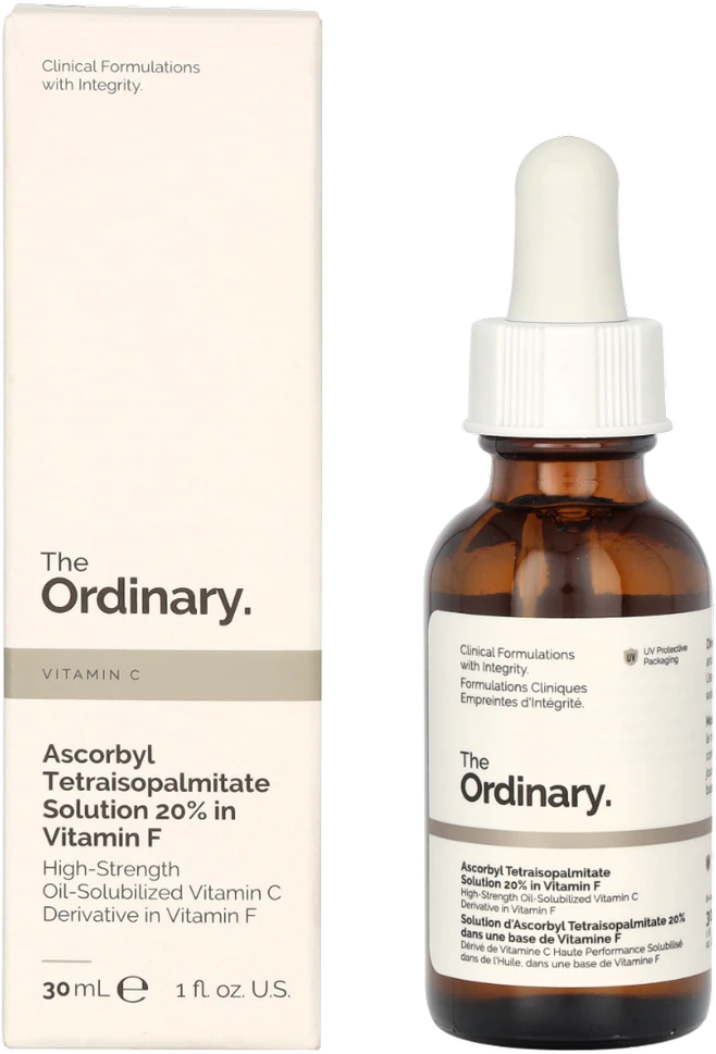 The Ordinary Ascorbyl Tetraisopalmitate Solution 20% Veido serumas, 30 ml