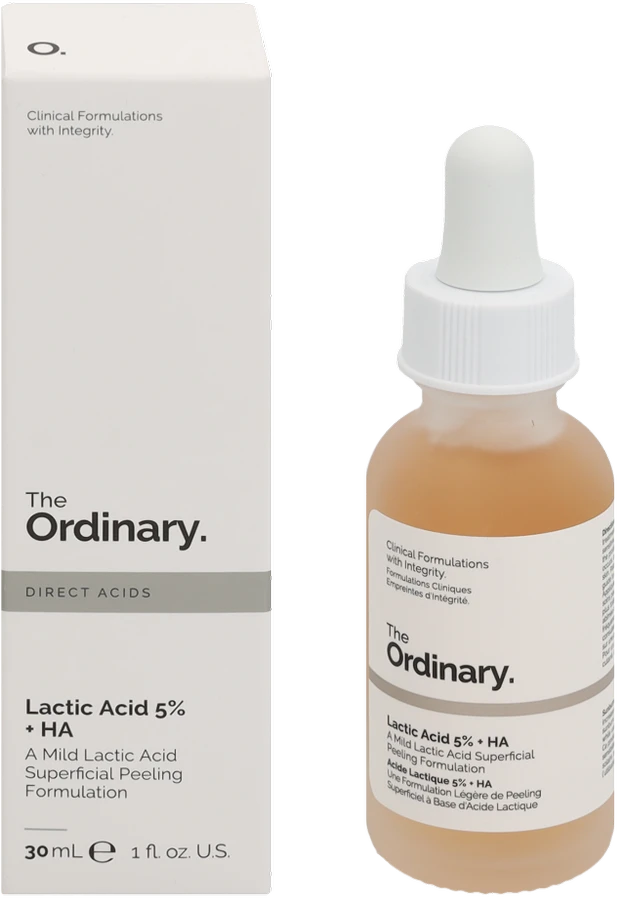 The Ordinary Įprasta pieno rūgštis 5% + HA 2%, 30 ml