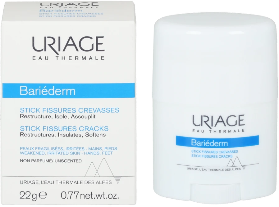 "Uriage Bariéderm Stick Fissures Cracks" kūno kremas 22g
