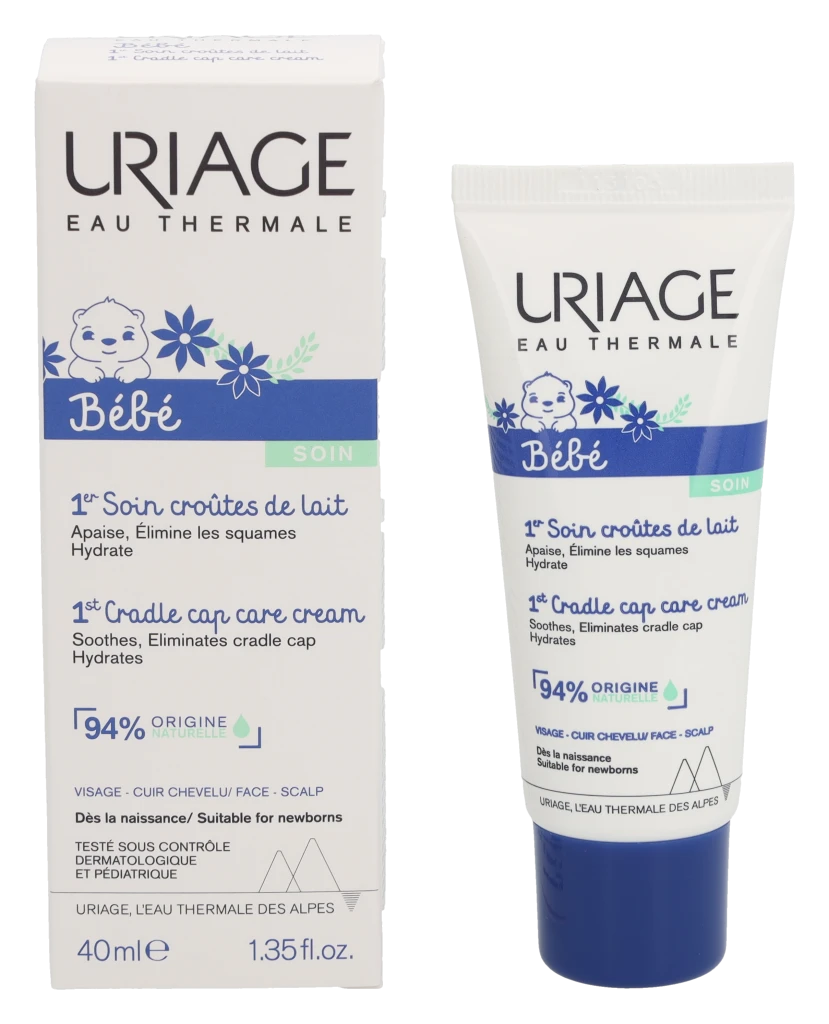 Uriage Bébé 1st Cradle Cap Care kremas kūdikių pleiskanų luobelei šalinti 40ml