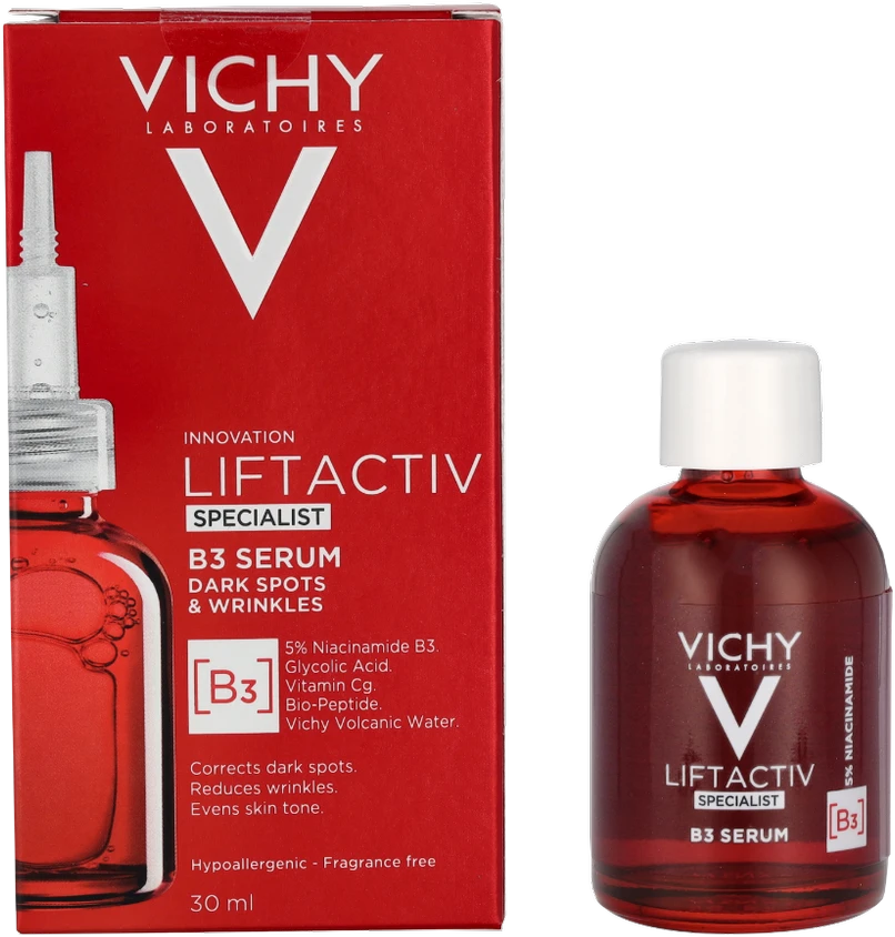 Vichy Liftactiv Specialist B3 koreguojantis ir raukšles mažinantis serumas veidui, 30 ml